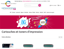Tablet Screenshot of cartouche-encre.com